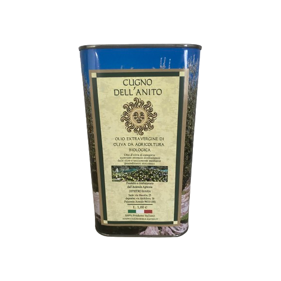 Cugno Dell' Anito Lattine Organic Extra Virgin Olive Oil 1L