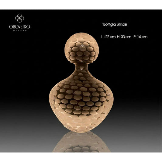 Orovetro Murano 'Brindisi' Decorative Glass Bottle