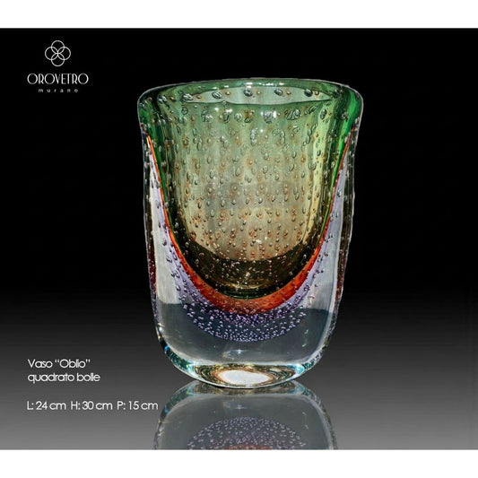 Orovetro Murano 'Oblio' Decorative Glass Vase